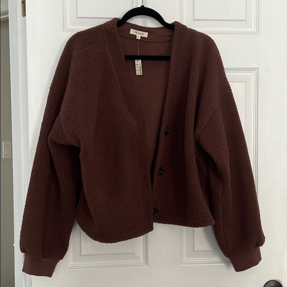 Madewell Brown Teddy Bear Jacket